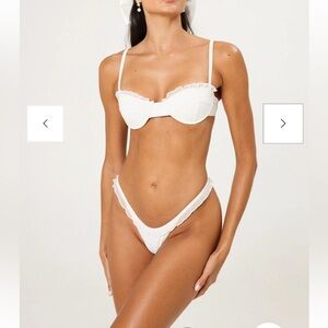 ALT white bridal bikini verity top & delia bottoms-NWT